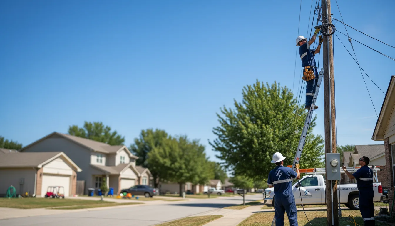 Residential electrician providing installation services in Manilla, IN